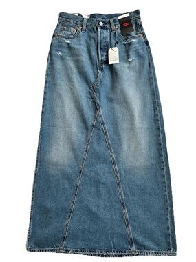Levi's Premium Side Slit Icon Long Skirt